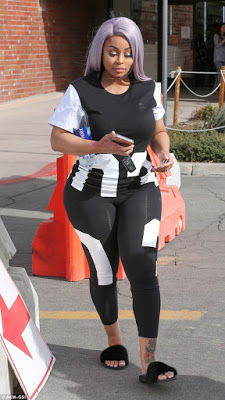 Blac Chyna steps out for the first time after giving birth to her daughter