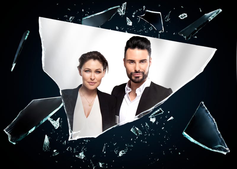 Publicity stills of Emma and Rylan