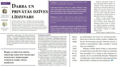 Darba un privātās dzīves līdzsvars
