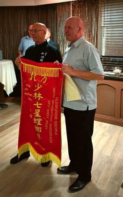 Lineage  (SiFu A Riley) 9th Generation Successor Seven Star Praying Mantis Kung Fu image