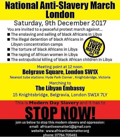 NATIONAL ANTI-SLAVERY MARCH LONDON