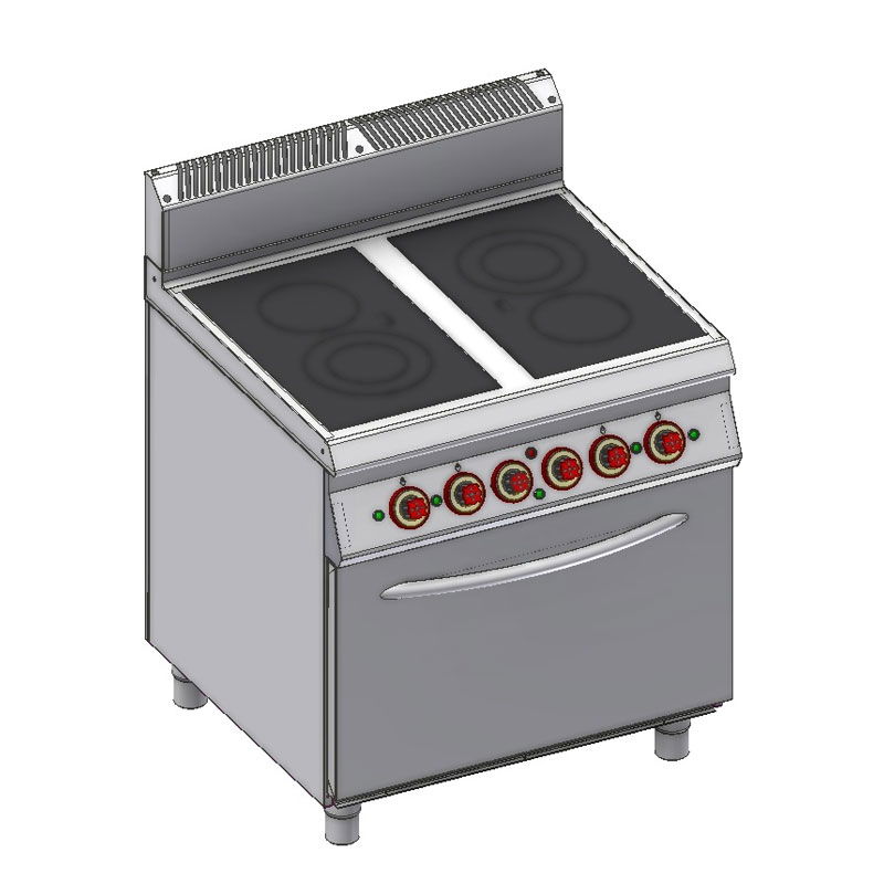 Cuisini Re Zones Lectriques Vitroc Ramique Sur Four Lectrique