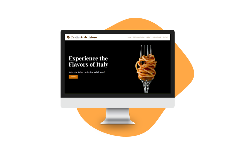 Hozzon létre egy professzionális webhelyet éttermének a SITE123 segítségével