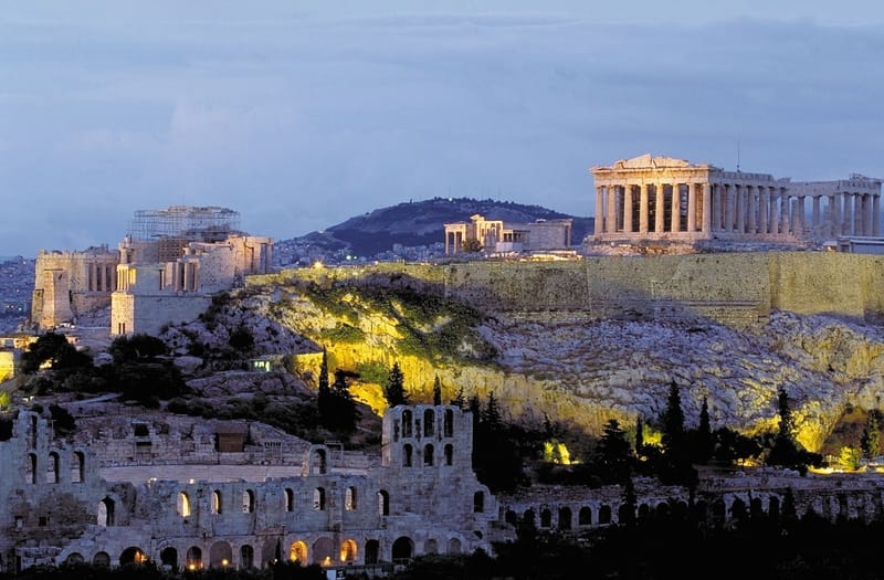 Athens by night