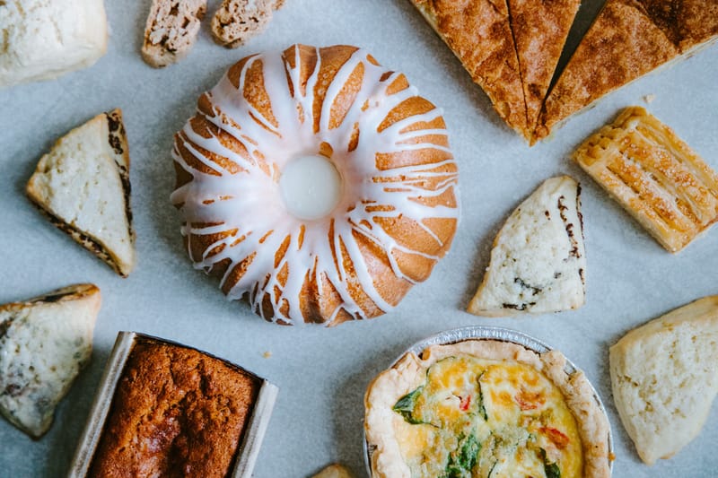 Fresh baked and locally produced canned goods