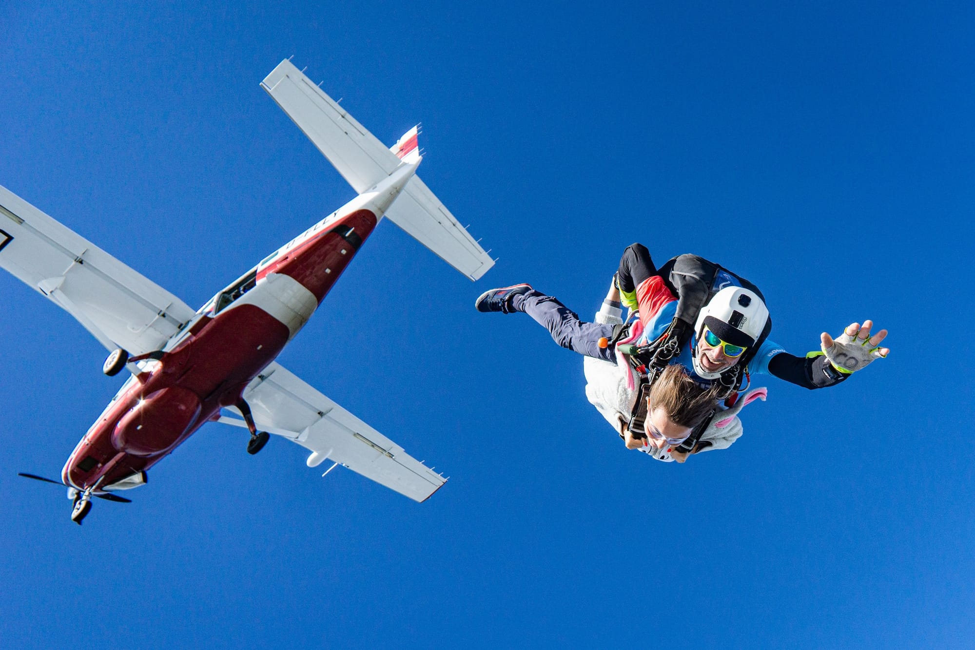 Sky diving