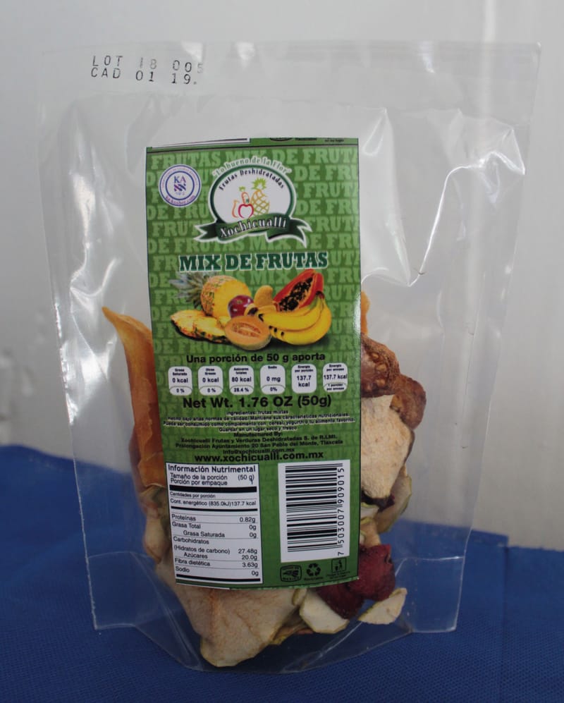 Mix de frutas deshidratadas Xochicuall