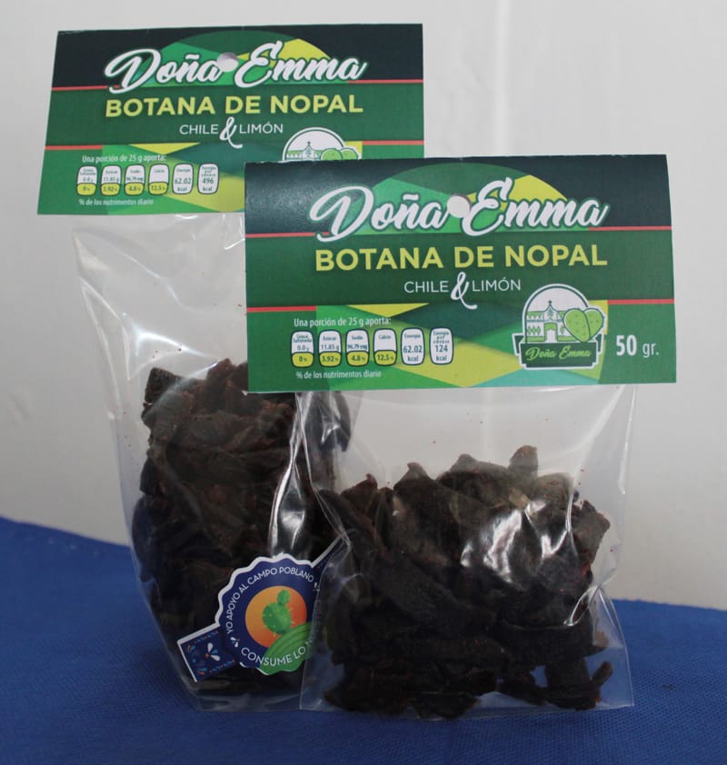 Doña Emma Botana de nopal con chile y limón