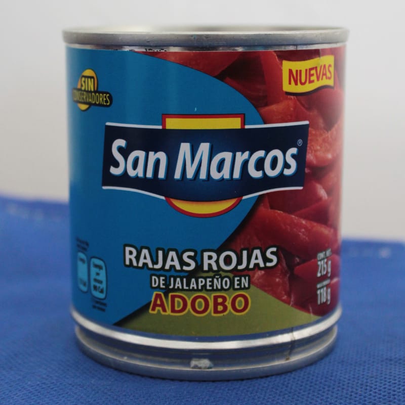 San Marcos Rajas rojas de jalapeño en adobo