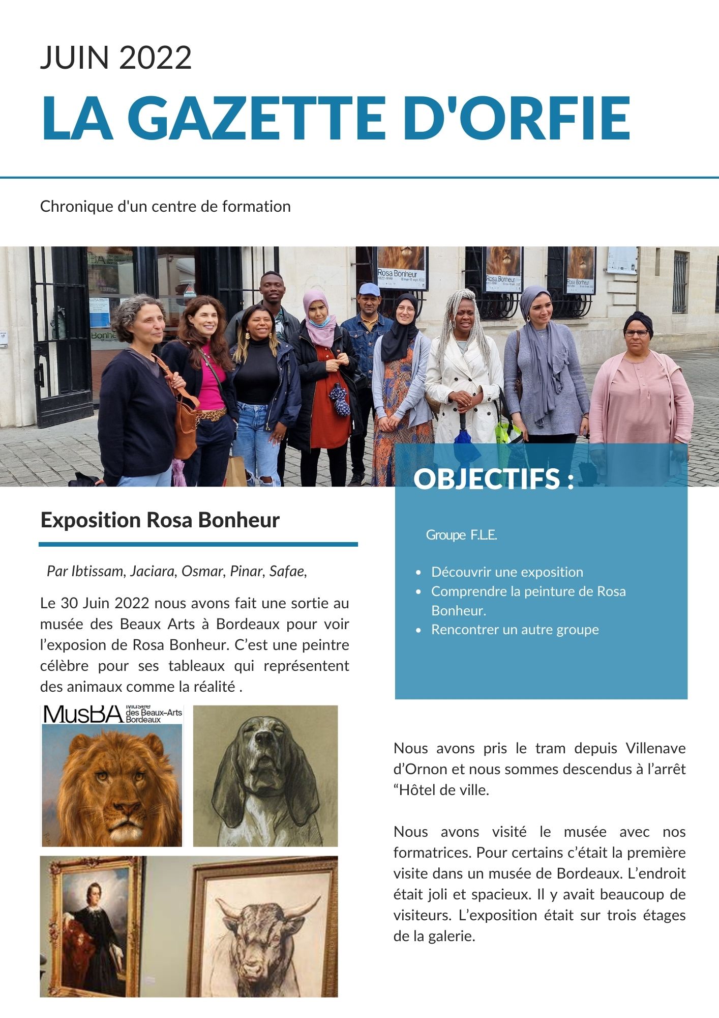 06/2022 Exposition "Rosa Bonheur"