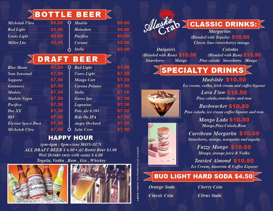 Beer menu