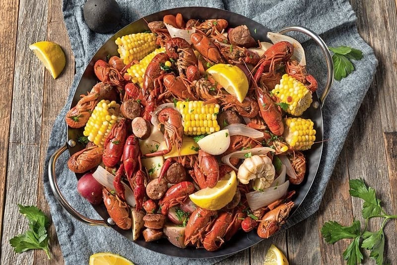Juicy seafood