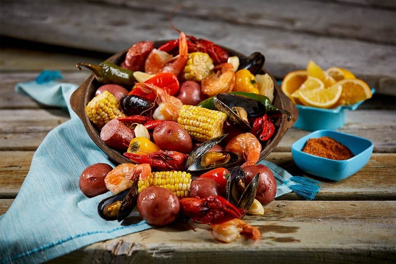 Juicy seafood