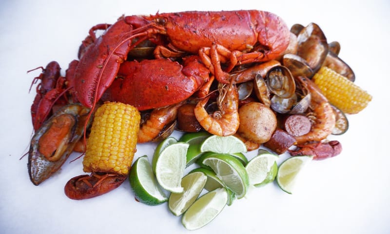 Juicy seafood