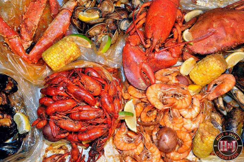 Juicy seafood