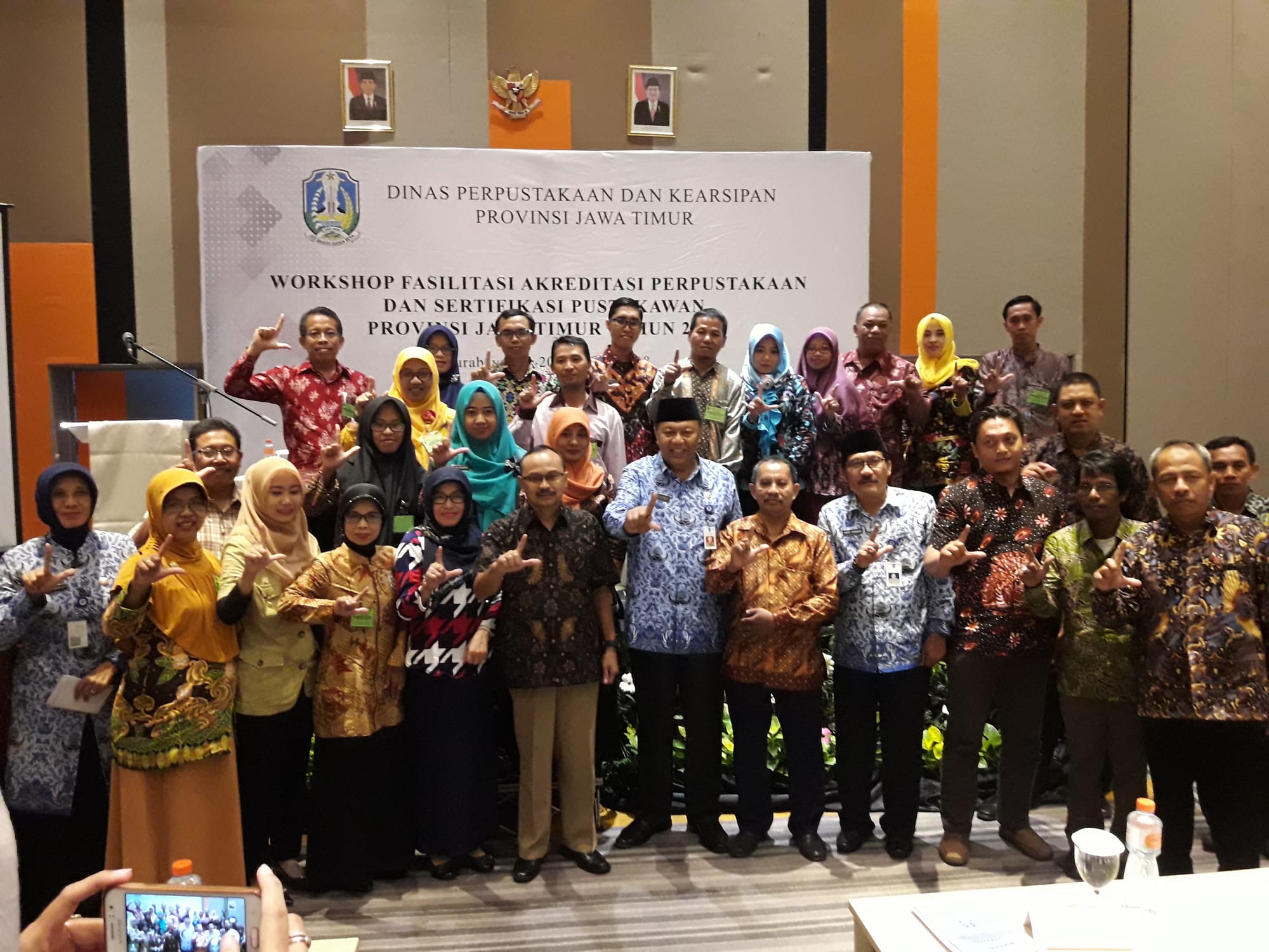 Perpusdes Gampingan Ikuti Workshop Fasilitasi Akreditasi Perpustakaan Provinsi Jawa Timur 2018