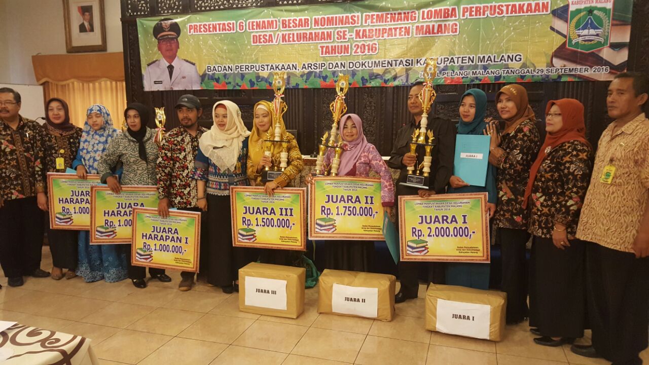 Juara II Lomba perpus desa tingkat kabupaten 2016