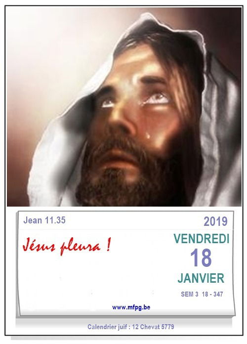 Jésus pleura !