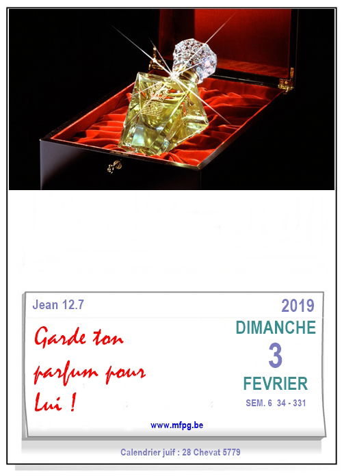 Garde ton parfum pour Lui !