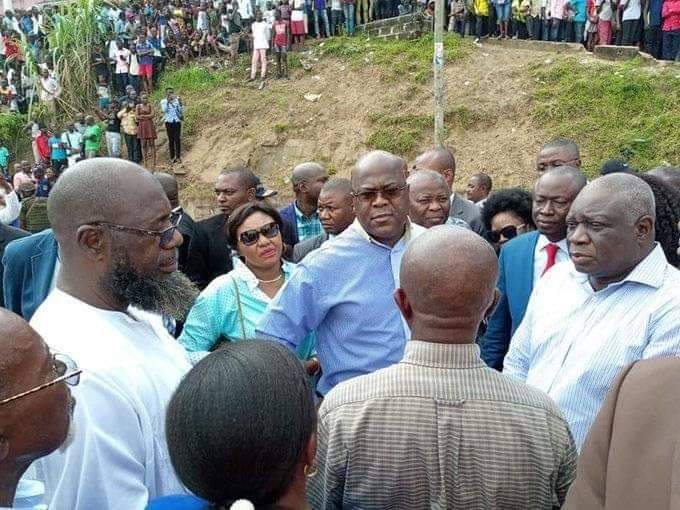 Maï Ndombe, coupure de la route n°1 Matadi, incendie de Mama Yemo :  Félix-Antoine Tshisekedi se montre très proche de sa population !