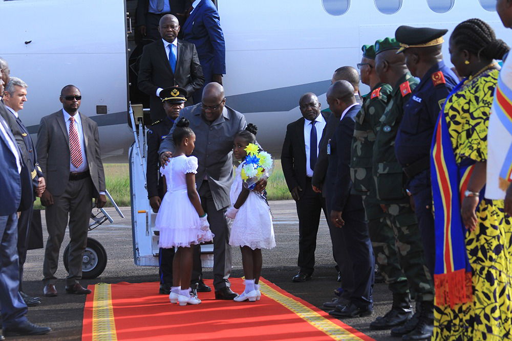 LE PRÉSIDENT DE LA RÉPUBLIQUE VIENT D'ARRIVER À KISANGANI