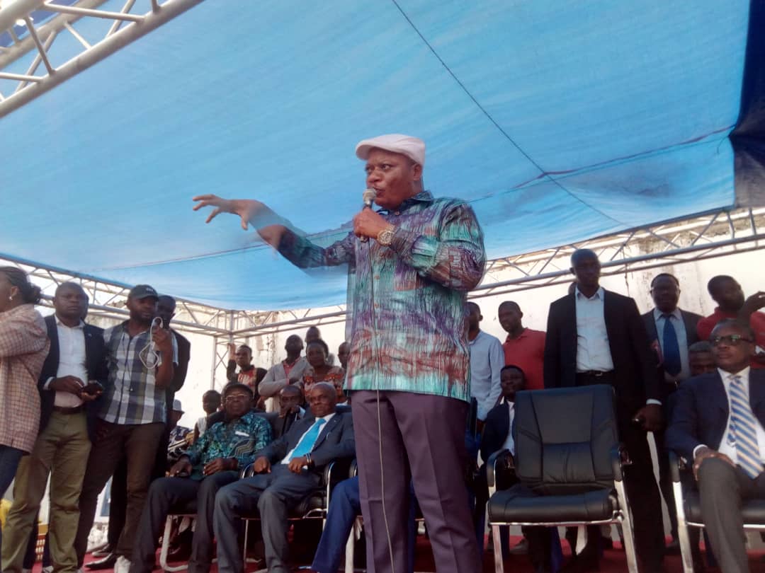 Alain Akwala, ministre congolais de Brazza, à l'accueil de Jean-Marc Kabund-A-Kabund au siège de l'UDPS !