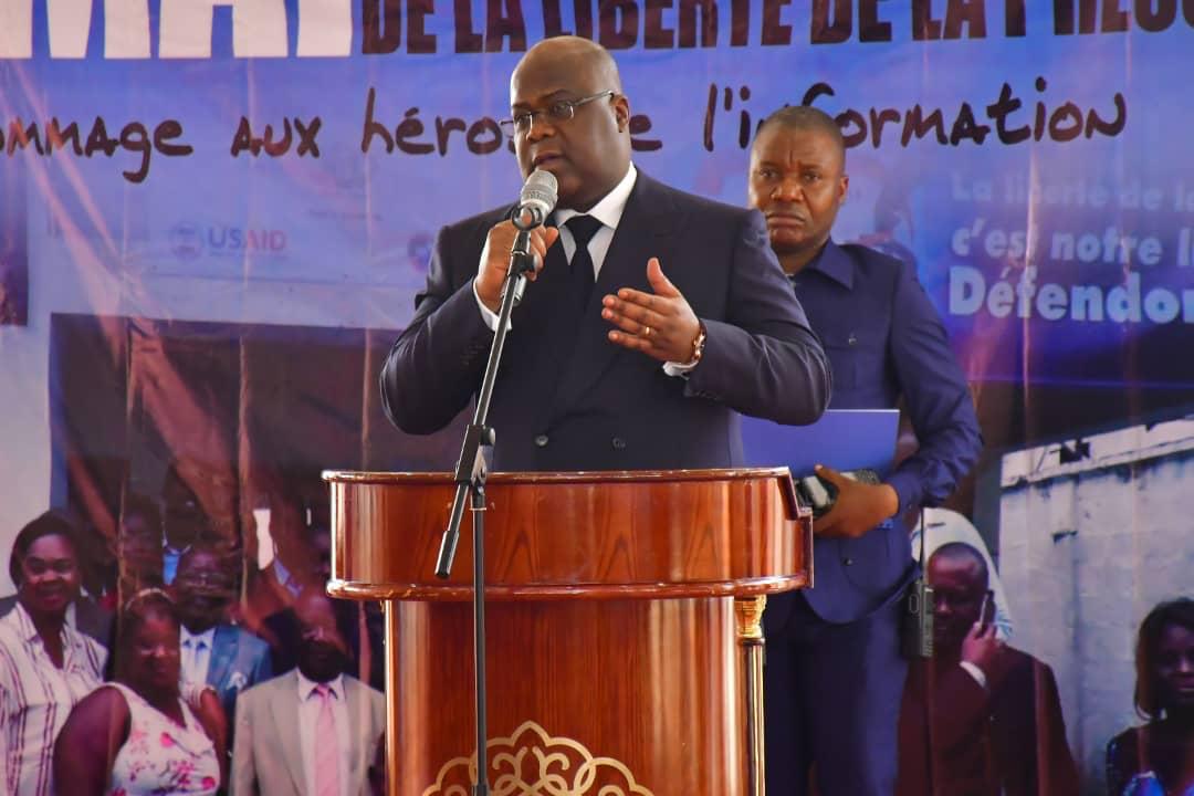 JOURNÉE INTERNATIONALE DE LA PRESSE : FÉLIX TSHISEKEDI COMMUNIE AVEC LA PRESSE