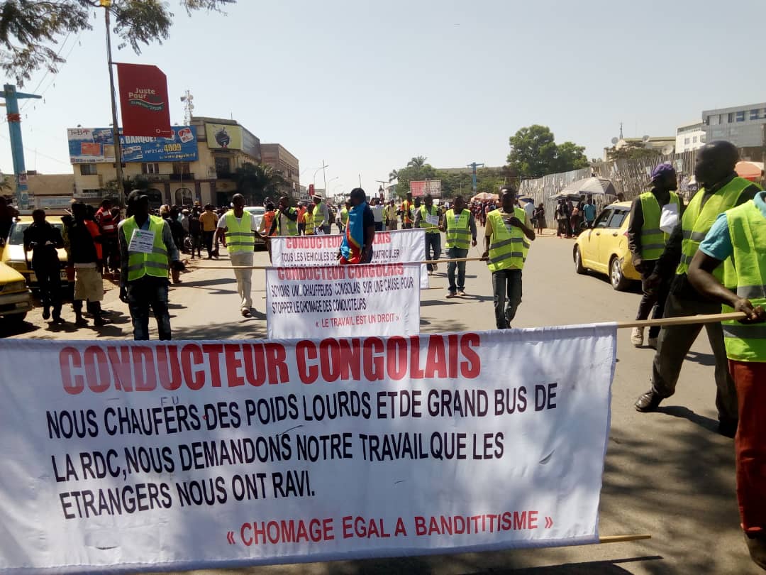 Discrimination des conducteurs congolais des véhicules poids lourds par les  sociétés congolaises et étrangères :  Les chauffeurs katangais en colère!