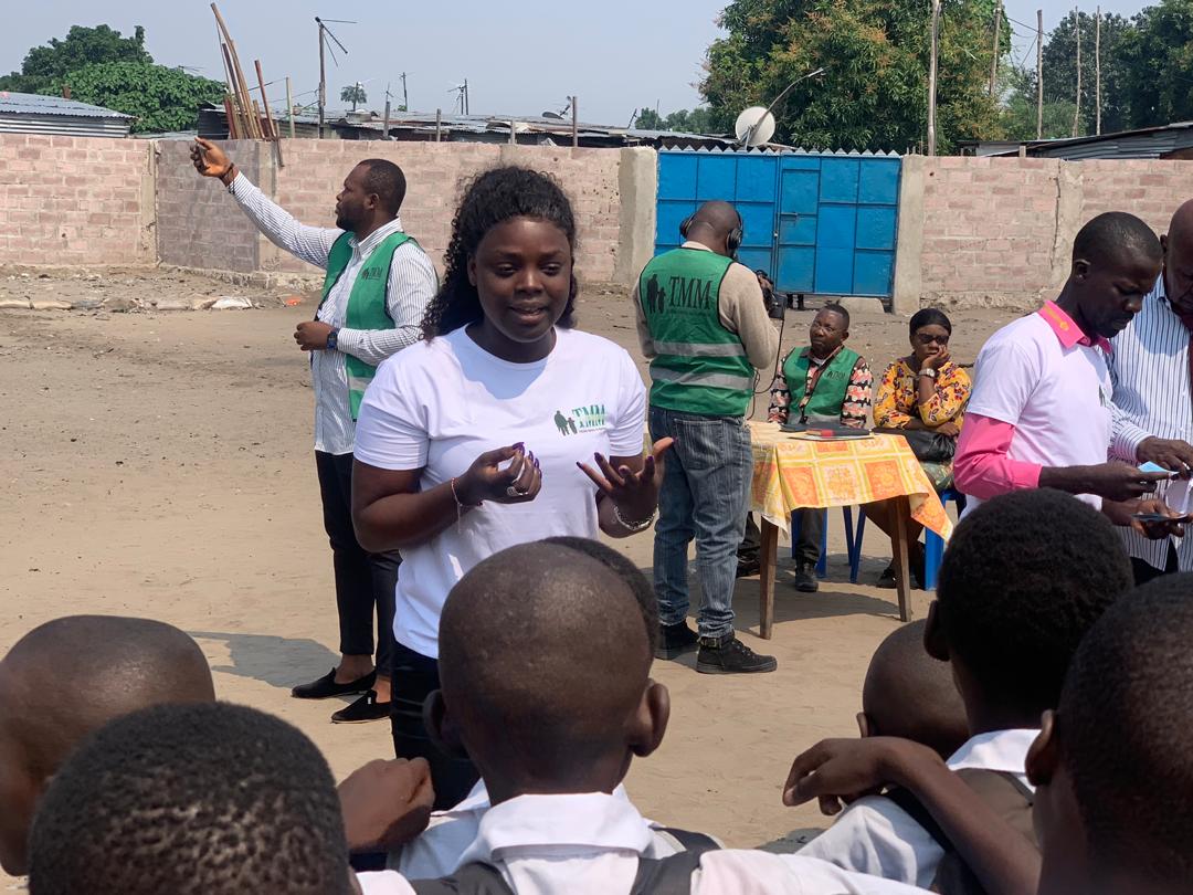 Tenafep : Christelle Kiakuba au chevet des enfants démunis de l'Ecole Kabila au Camp Kabila de Lemba