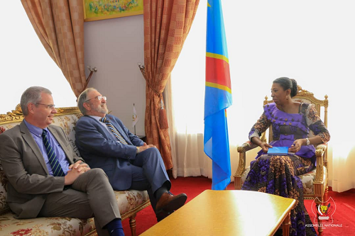 Diplomatie parlementaire :  Jeanine Mabunda a reçu le ministre belge De Croo !