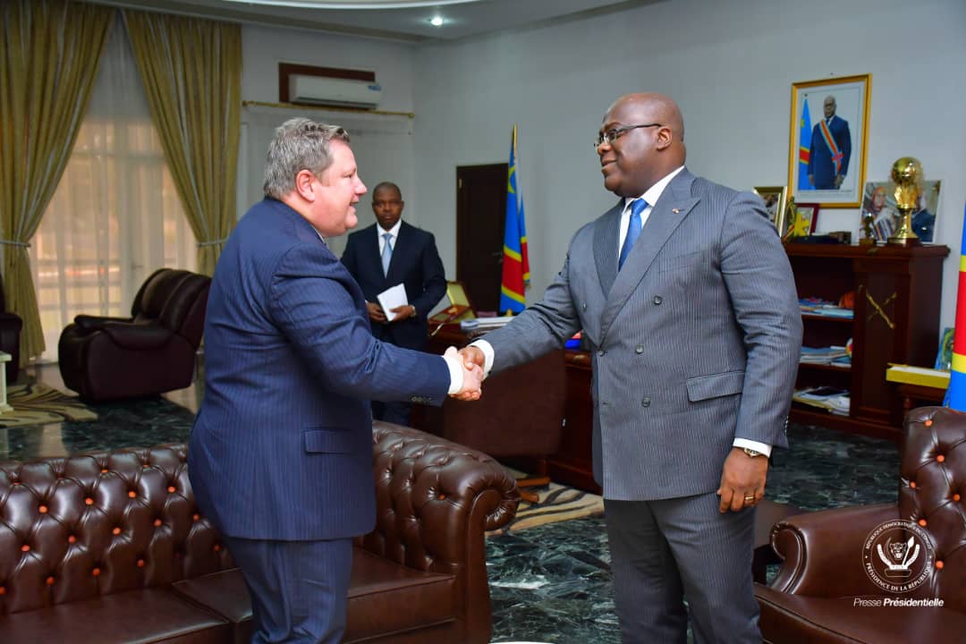L'AMBASSADEUR DES ÉTATS- UNIS D'AMERIQUE REÇU PAR LE PRESIDENT FELIX- ANTOINE TSHISEKEDI TSHILOMBO
