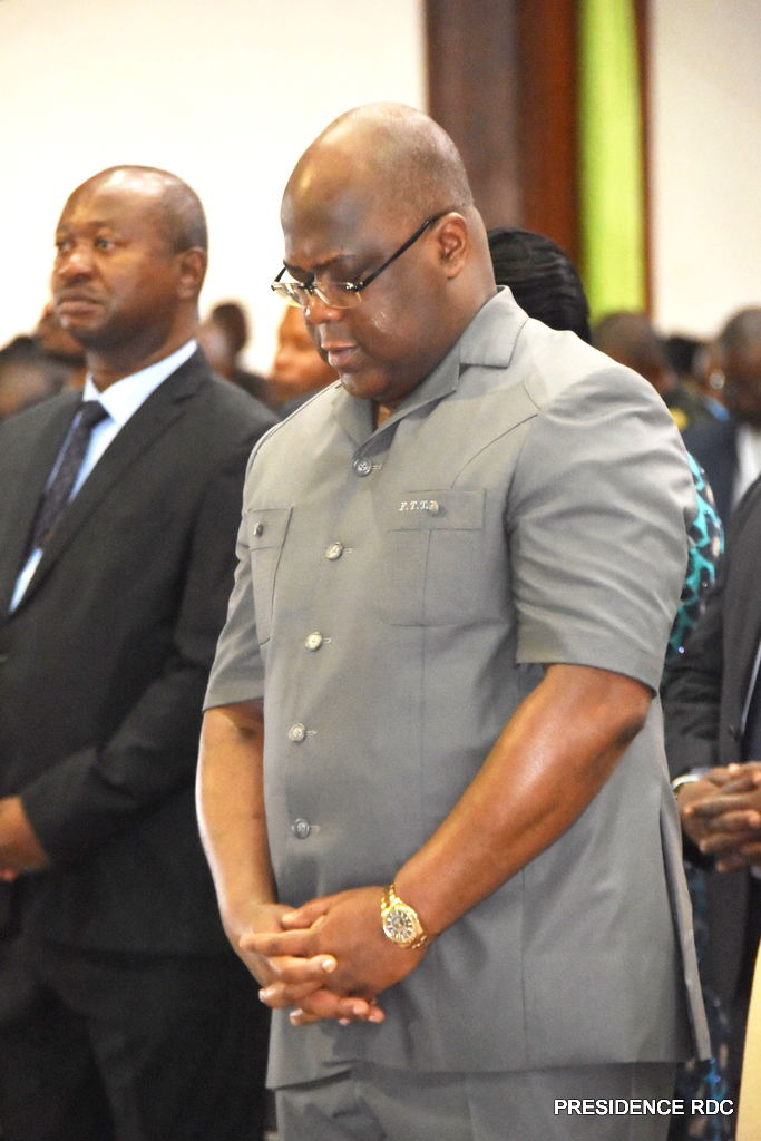 Le Président Félix-Antoine Tshisekedi a célébré avec les protestants le 25ème anniversaire de la Cathédrale du Centenaire de Lingwala