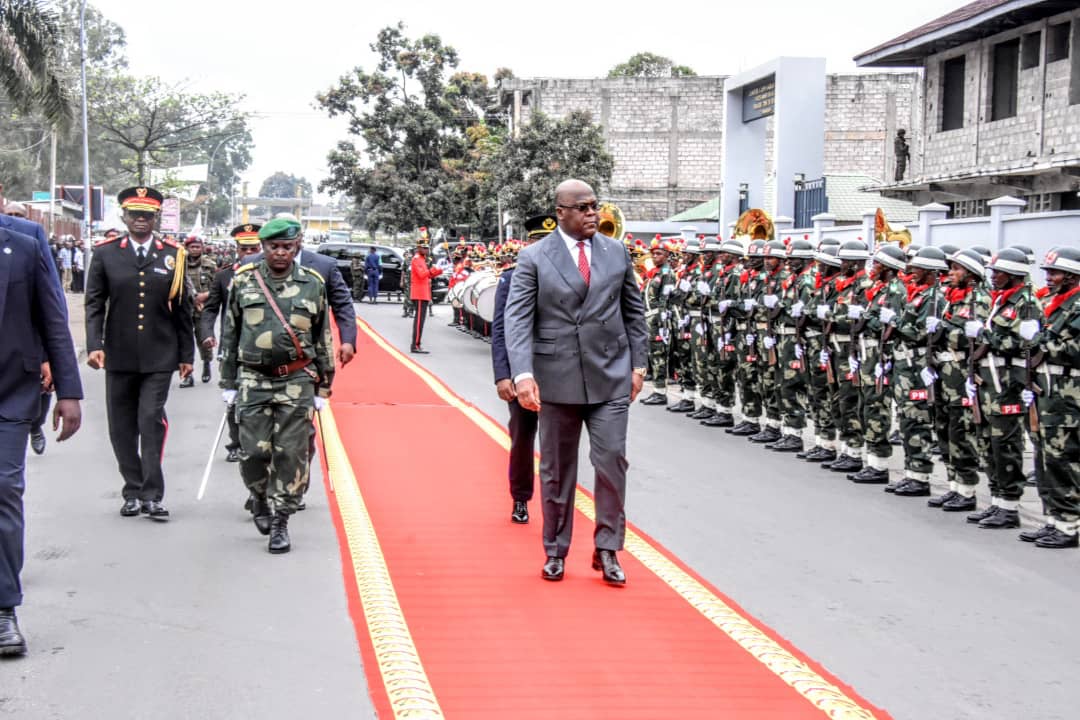 LE PRÉSIDENT DE LA RÉPUBLIQUE AU COLLÈGUE  DES HAUTES ETUDES  DE STRATEGIES ET DE DEFENSE ( CHESDE) DES FARDC