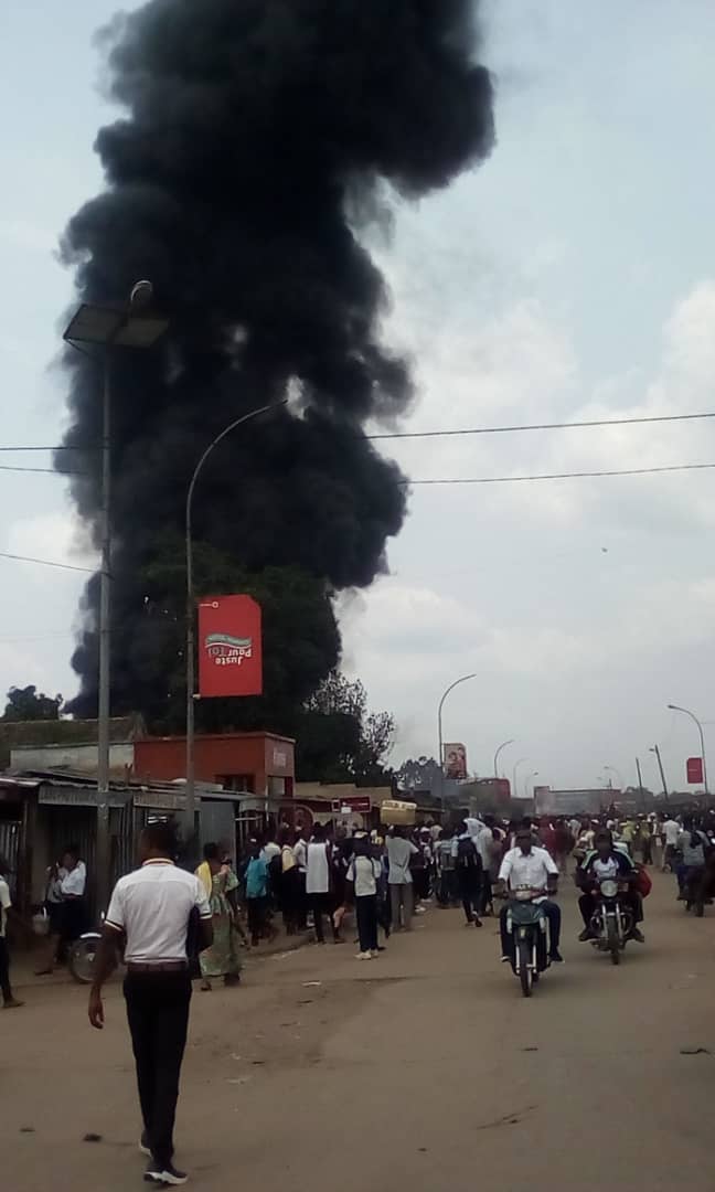 Kasaï central :  Un incendie géant d'un dépôt de carburant à Kananga