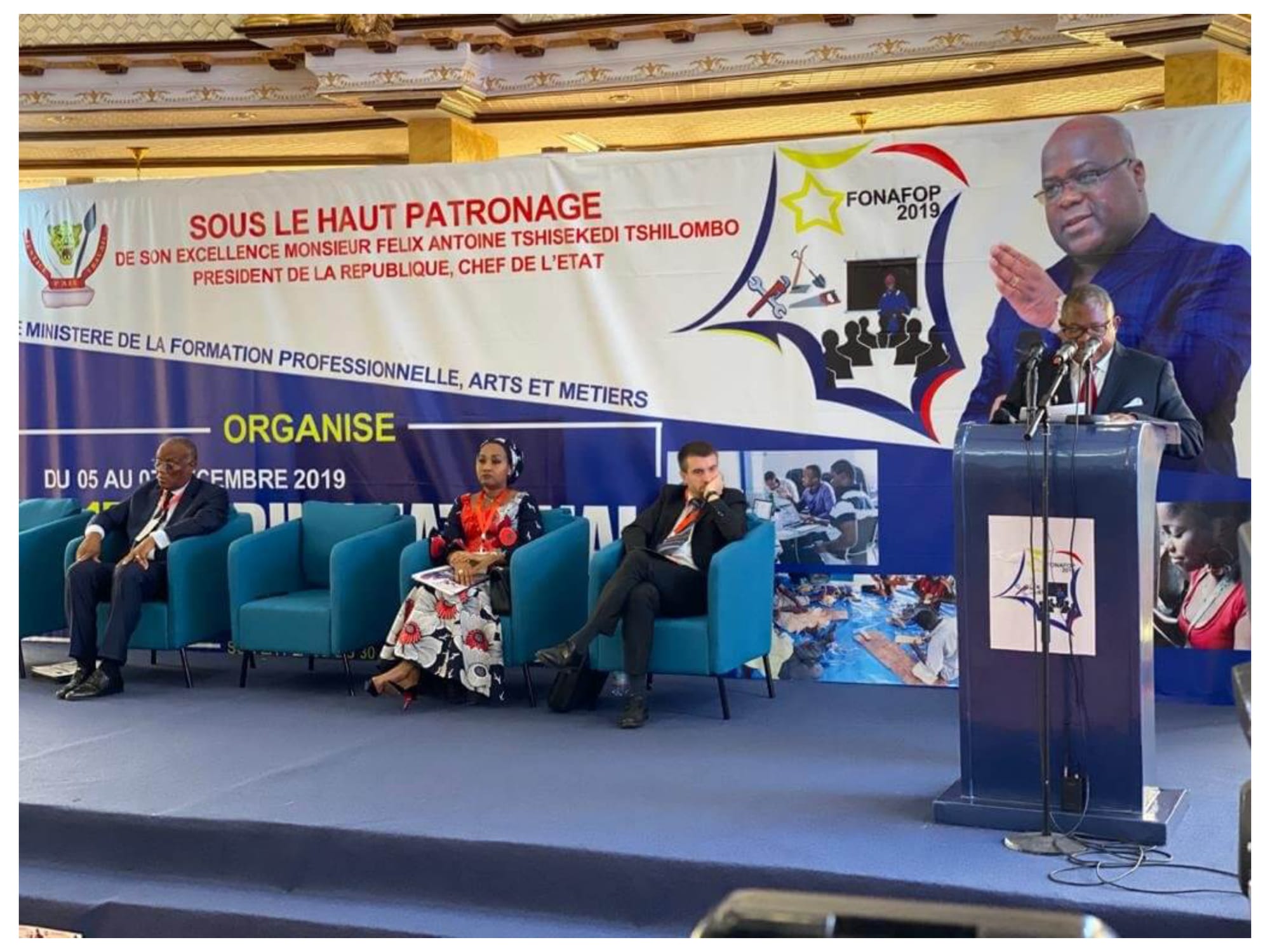 Après le 1er Forum National sur la formation professionnelle, Arts et Métiers clôturé par Félix-Antoine Tshisekedi :  John Ntumba déjà au travail !