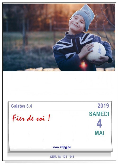 Fier de soi !