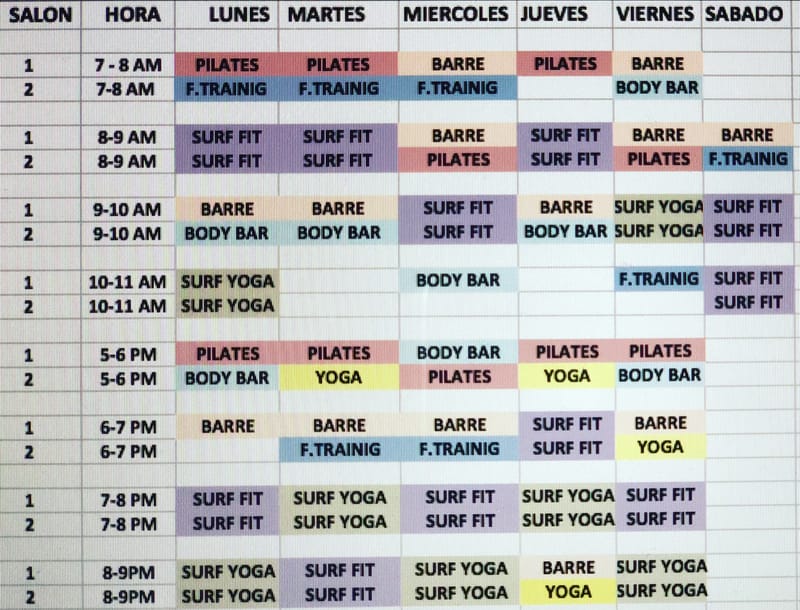 Horarios