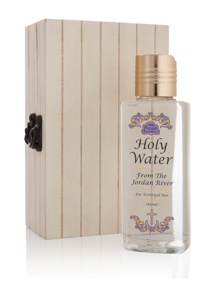 Holy Water From The Jordan River 180ml with Certificate and House Blessing Card