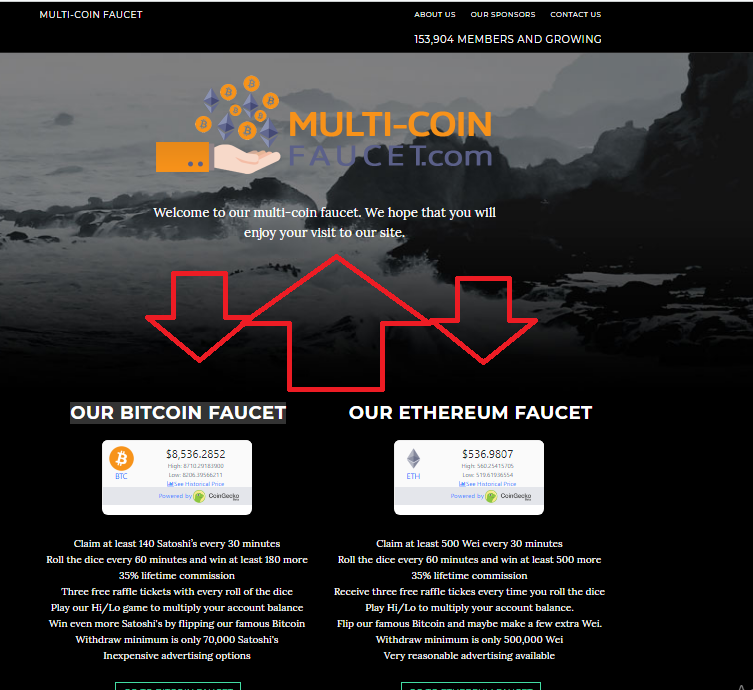 2 Claim Ethereum Bitcoin Faucet FaucetHub