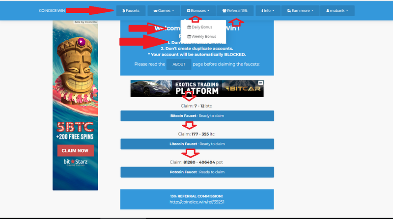 3 Claim bonus bitcoin litecoin potcoin faucet FAUCETHUB