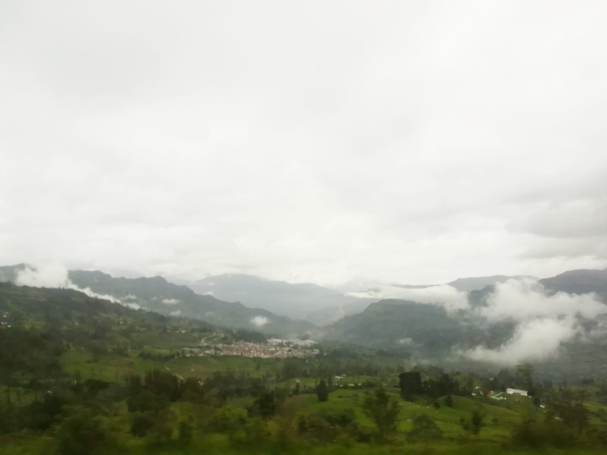 Paisaje llegando al llano