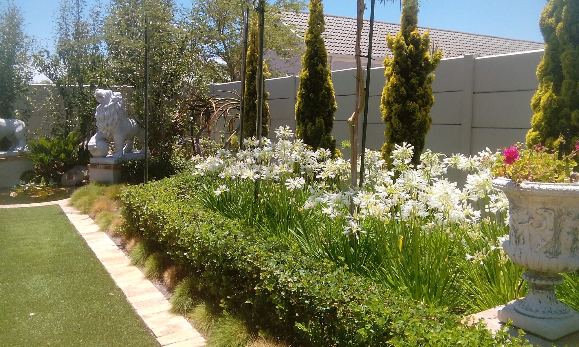 Garden Design Completed : Residence Sunningdale Cape Town