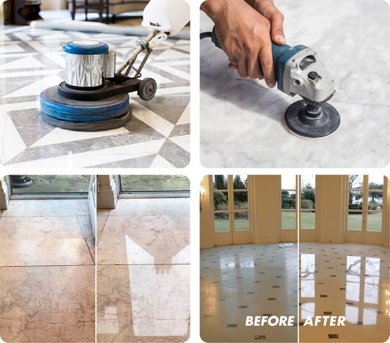 جلي وتلميع الرخام والارضيات