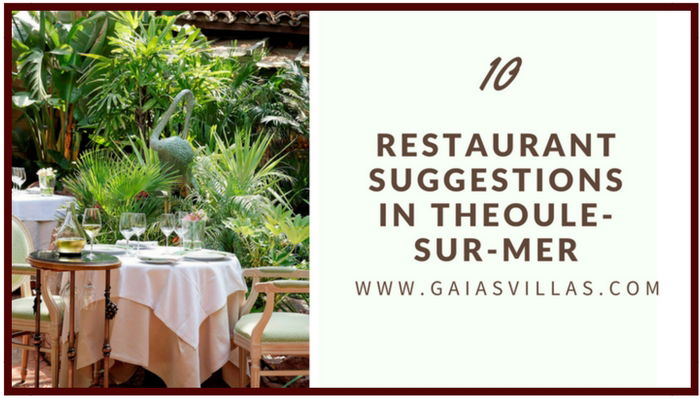 10 Restaurants suggestions in Théoule-sur-Mer