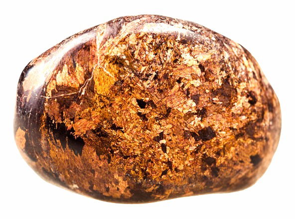 Pierre polie bronze métal