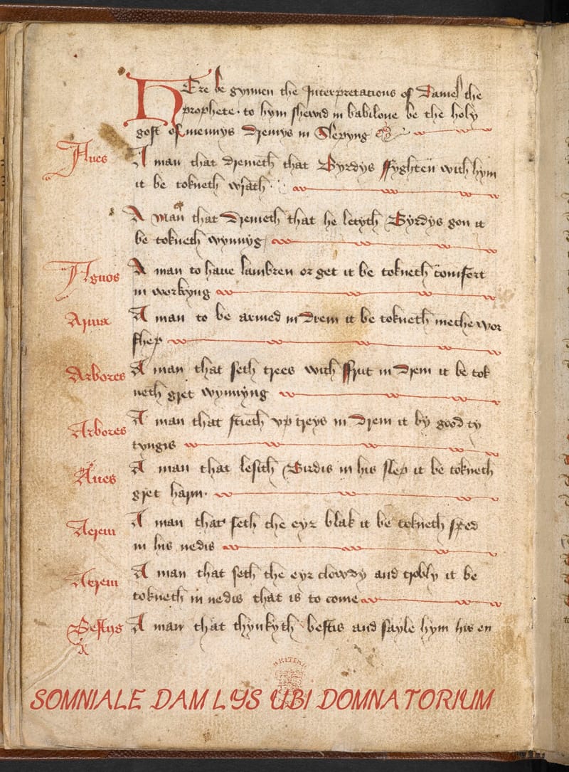 SOMNIALE DAM LYS UBI DAMNATORIUM