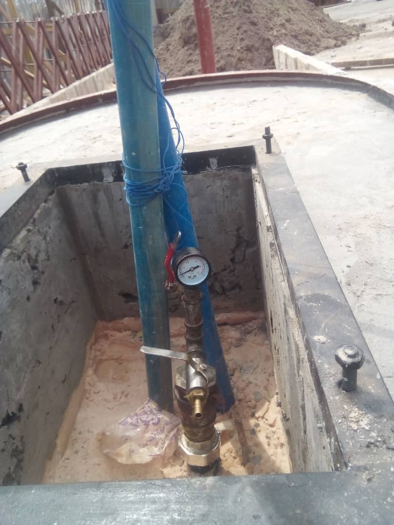 Pressure testing of pipe lines