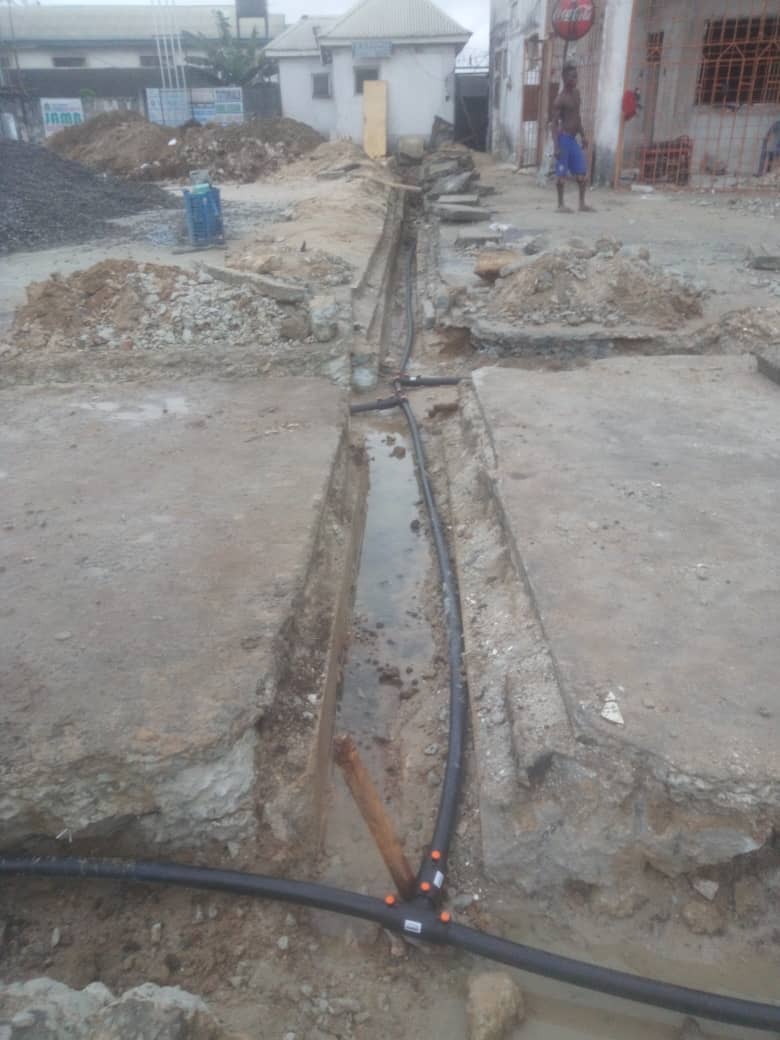 HDPE pipe installation