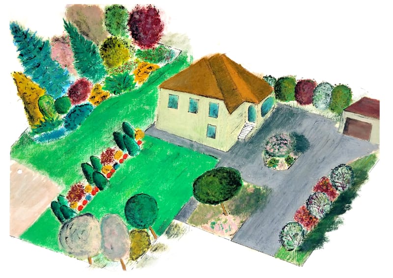 Substantial family garden