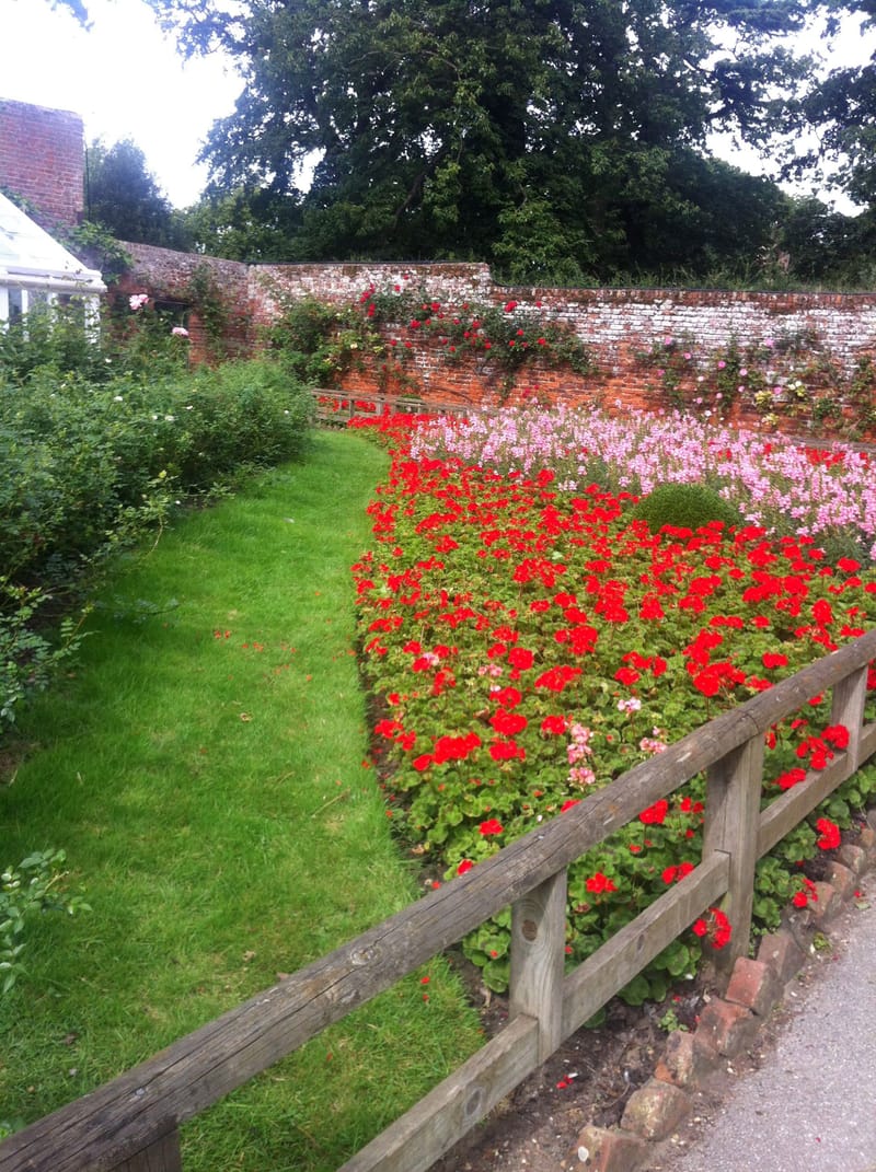 Planting Walled Flower Garden at Howletts Wild Animal Park
